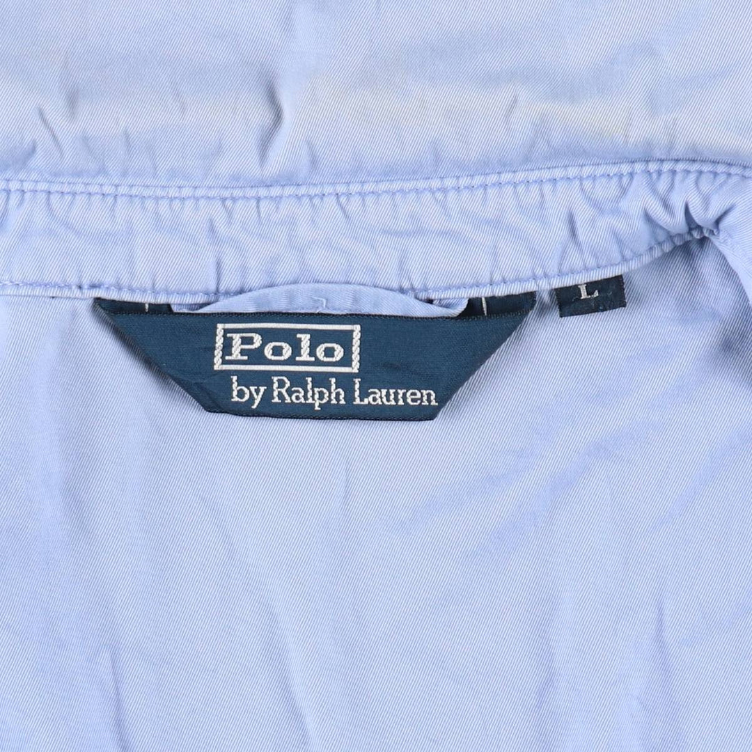 Ralph Lauren POLO by Ralph Lauren Swing Top Sports Jacket Men's L size cotton Blue type light blue Vintage Second Hand