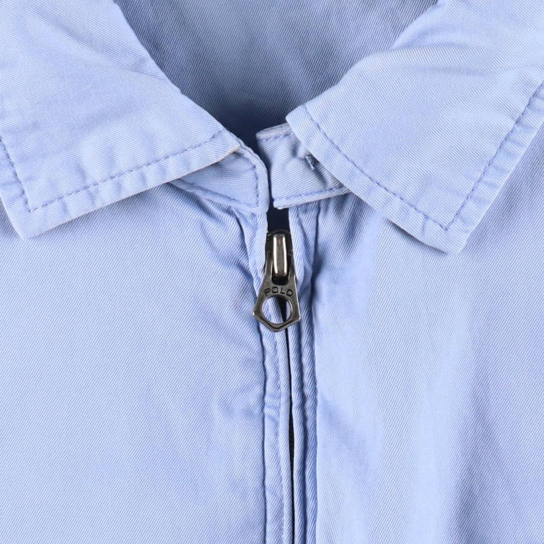 Ralph Lauren POLO by Ralph Lauren Swing Top Sports Jacket Men's L size cotton Blue type light blue Vintage Second Hand