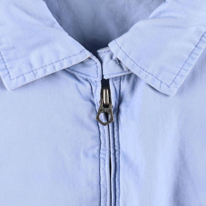 Ralph Lauren POLO by Ralph Lauren Swing Top Sports Jacket Men's L size cotton Blue type light blue Vintage Second Hand