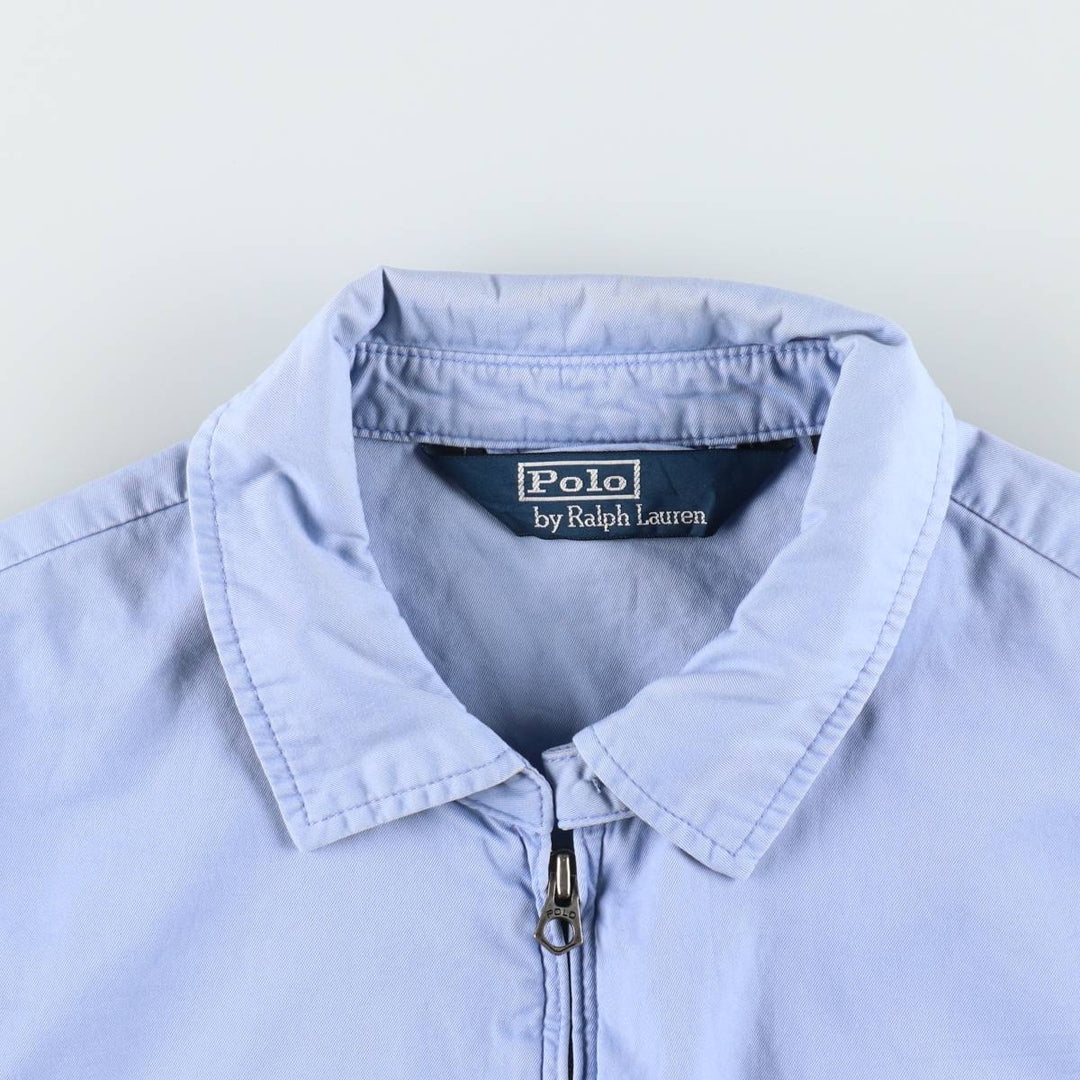 Ralph Lauren POLO by Ralph Lauren Swing Top Sports Jacket Men's L size cotton Blue type light blue Vintage Second Hand
