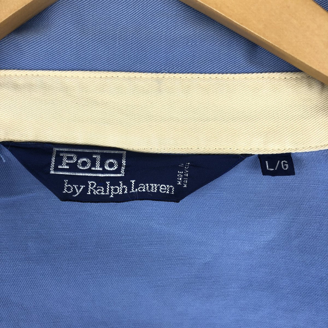 Ralph Lauren POLO by Ralph Lauren Swing Top Sports Jacket Men's L size cotton blue type Vintage Second Hand