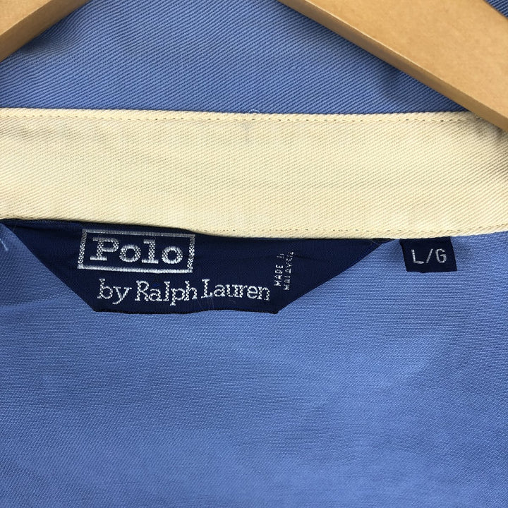 Ralph Lauren POLO by Ralph Lauren Swing Top Sports Jacket Men's L size cotton blue type Vintage Second Hand
