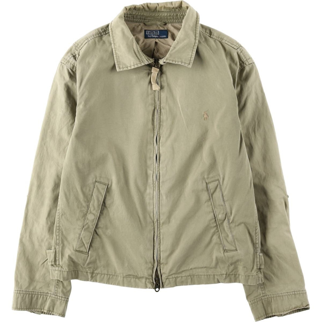 Ralph Lauren POLO by Ralph Lauren Swing Top Sports Jacket Men's L size cotton Khaki type beige Vintage Second Hand