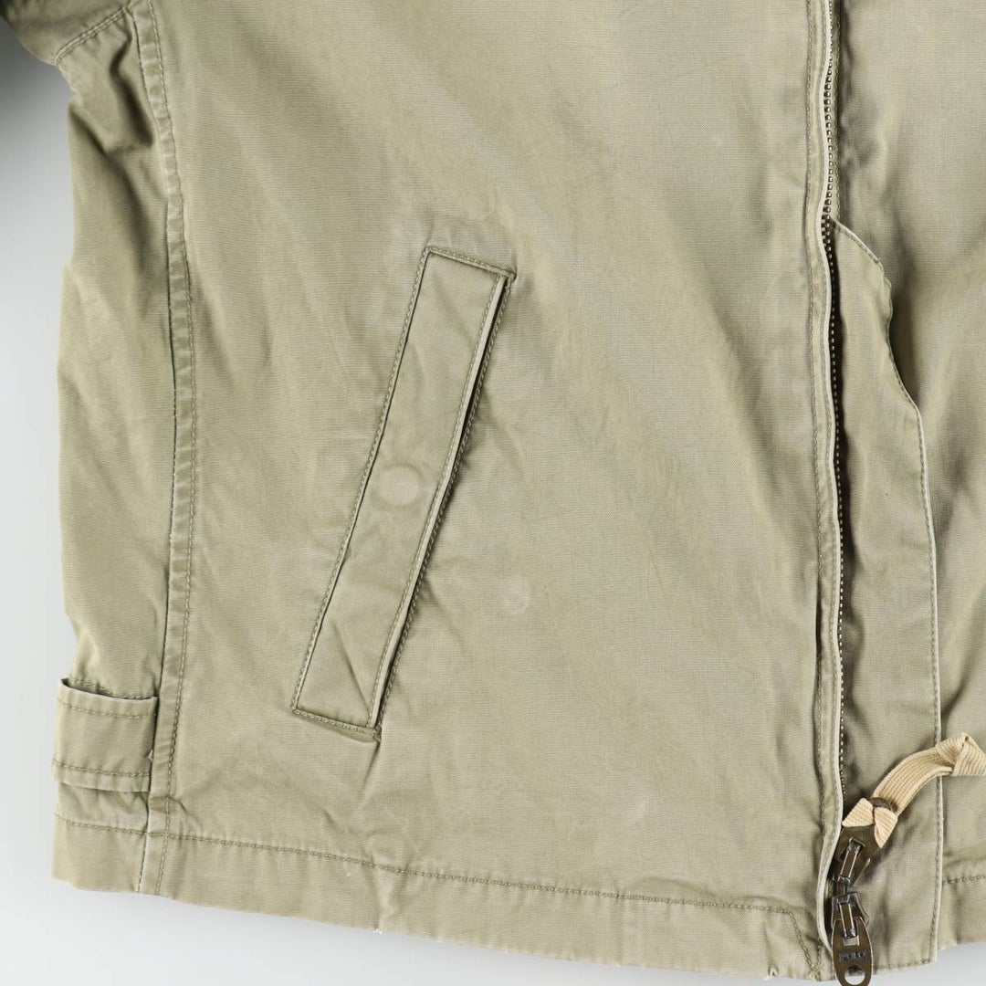 Ralph Lauren POLO by Ralph Lauren Swing Top Sports Jacket Men's L size cotton Khaki type beige Vintage Second Hand