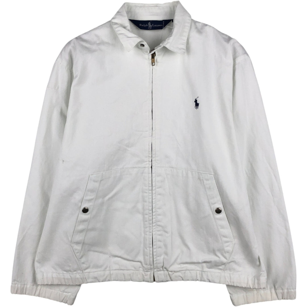 Ralph Lauren Swing Top Sport Jacket, Men's Size S (approx.) cotton white type Vintage Second Hand
