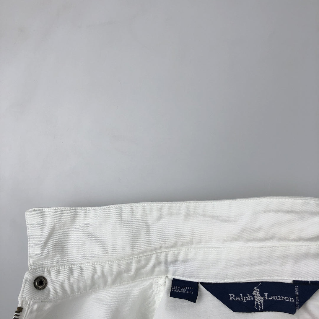 Ralph Lauren Swing Top Sport Jacket, Men's Size S (approx.) cotton white type Vintage Second Hand