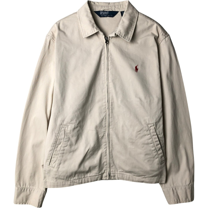 Ralph Lauren POLO by Ralph Lauren Swing Top Sports Jacket Men's L size cotton Beige type Vintage Second Hand