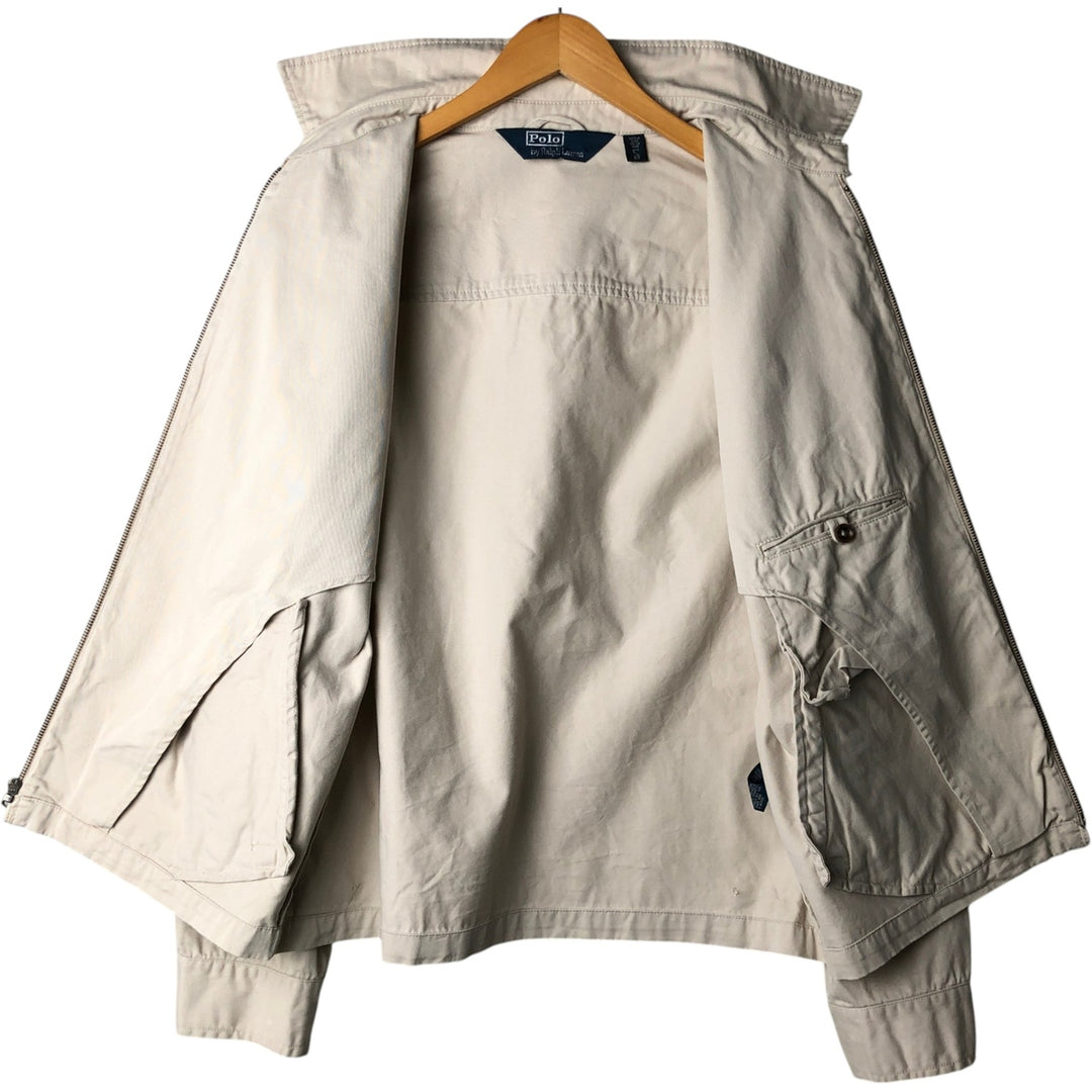 Ralph Lauren POLO by Ralph Lauren Swing Top Sports Jacket Men's L size cotton Beige type Vintage Second Hand