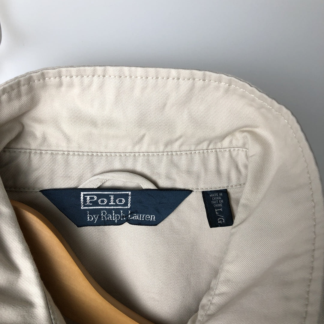 Ralph Lauren POLO by Ralph Lauren Swing Top Sports Jacket Men's L size cotton Beige type Vintage Second Hand
