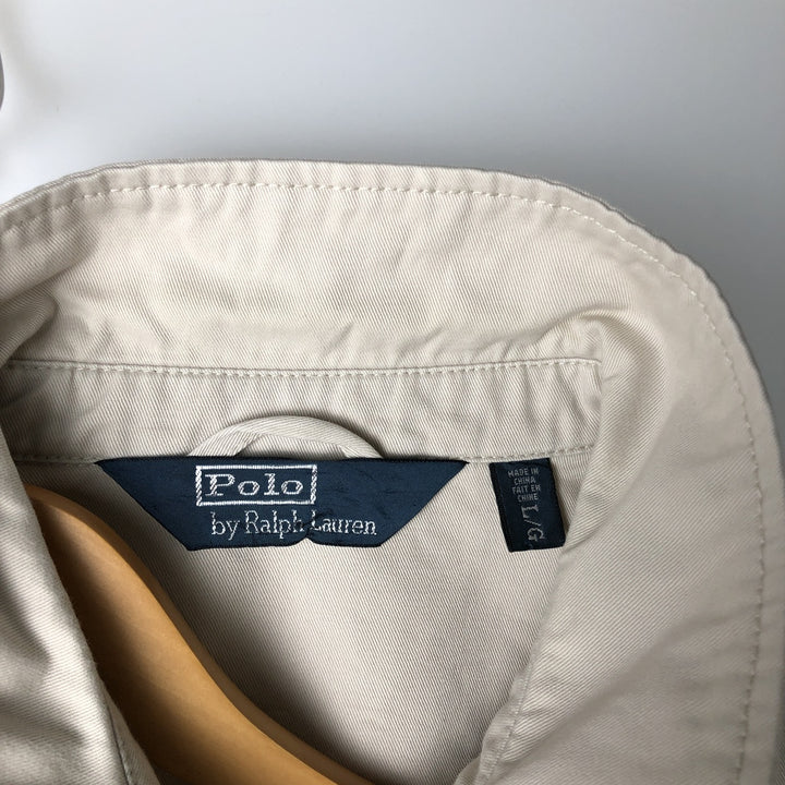 Ralph Lauren POLO by Ralph Lauren Swing Top Sports Jacket Men's L size cotton Beige type Vintage Second Hand