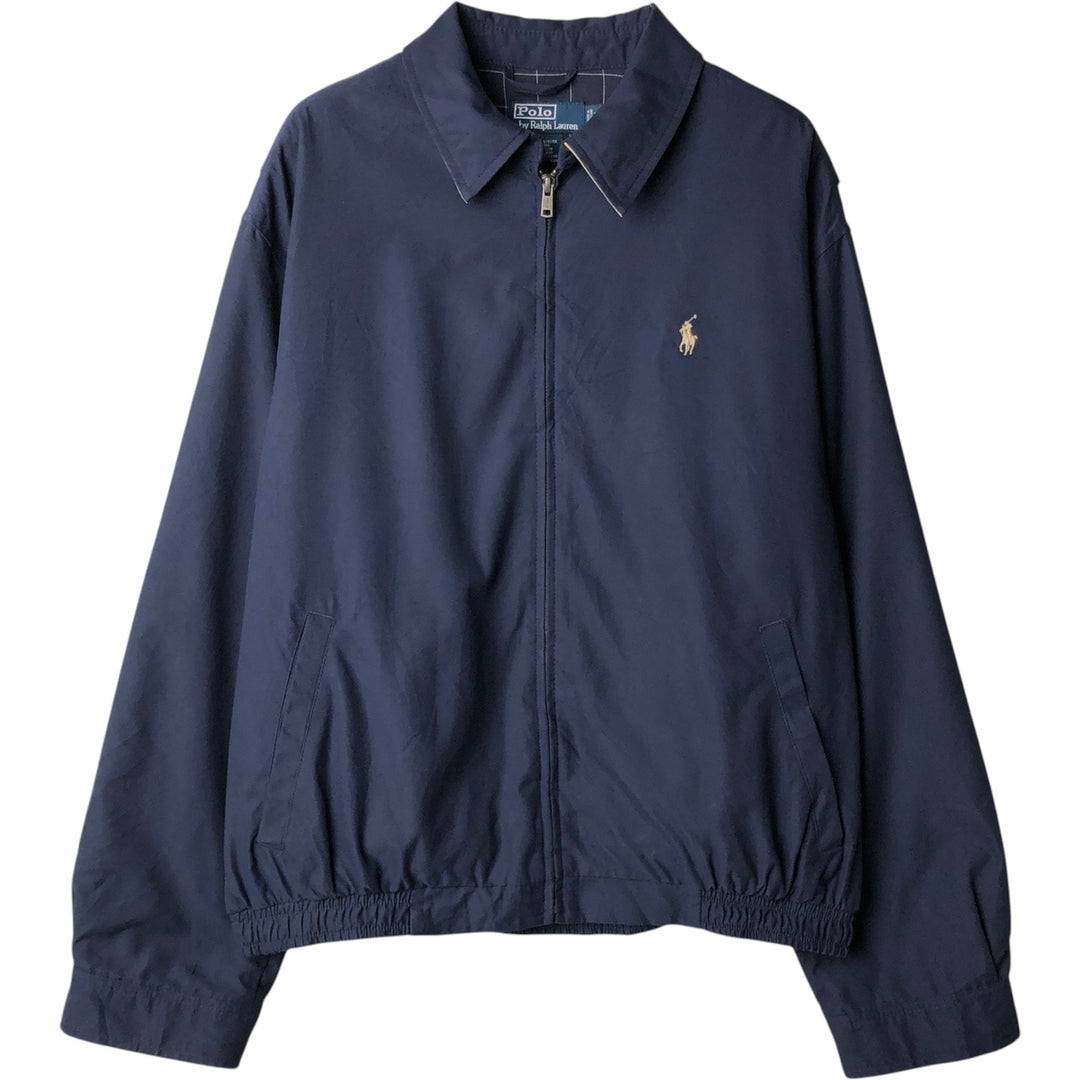 Ralph Lauren POLO by Ralph Lauren Swing Top Sports Jacket Men's L size polyester navy blue type Vintage Second Hand