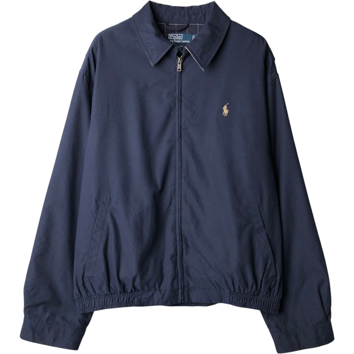 Ralph Lauren POLO by Ralph Lauren Swing Top Sports Jacket Men's L size polyester navy blue type Vintage Second Hand