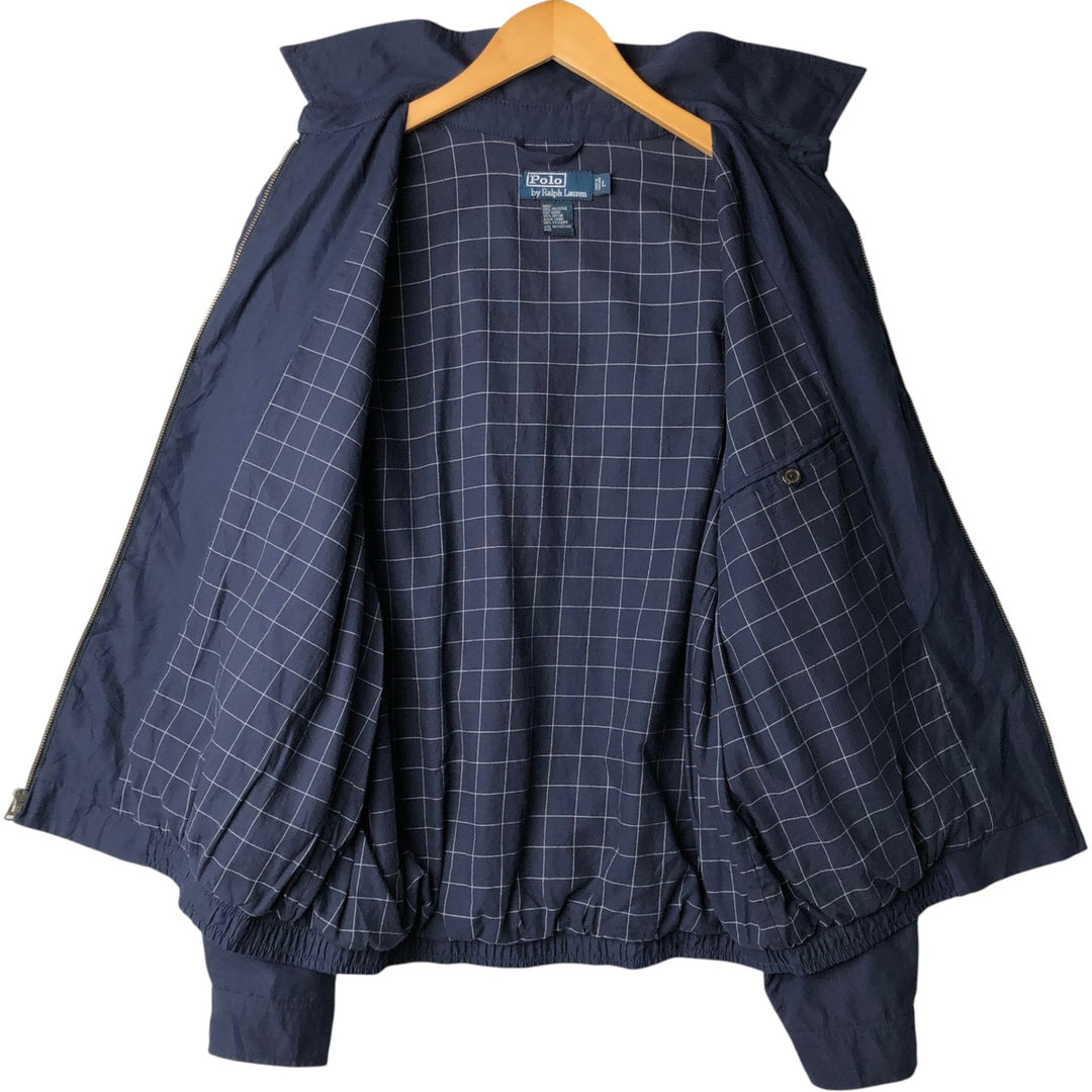 Ralph Lauren POLO by Ralph Lauren Swing Top Sports Jacket Men's L size polyester navy blue type Vintage Second Hand