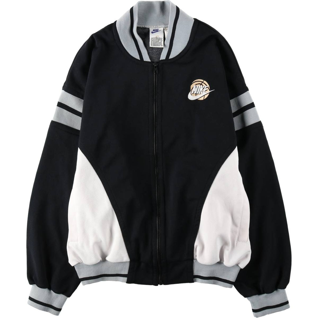 90'S Nike FORCE Track Jacket, Men's Size M (approx.), Vintage polyester black type Vintage Second Hand