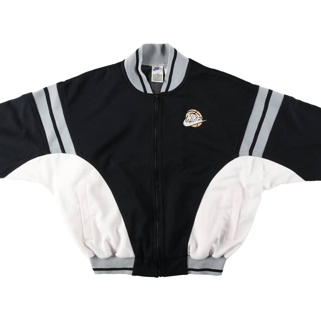 90'S Nike FORCE Track Jacket, Men's Size M (approx.), Vintage polyester black type Vintage Second Hand