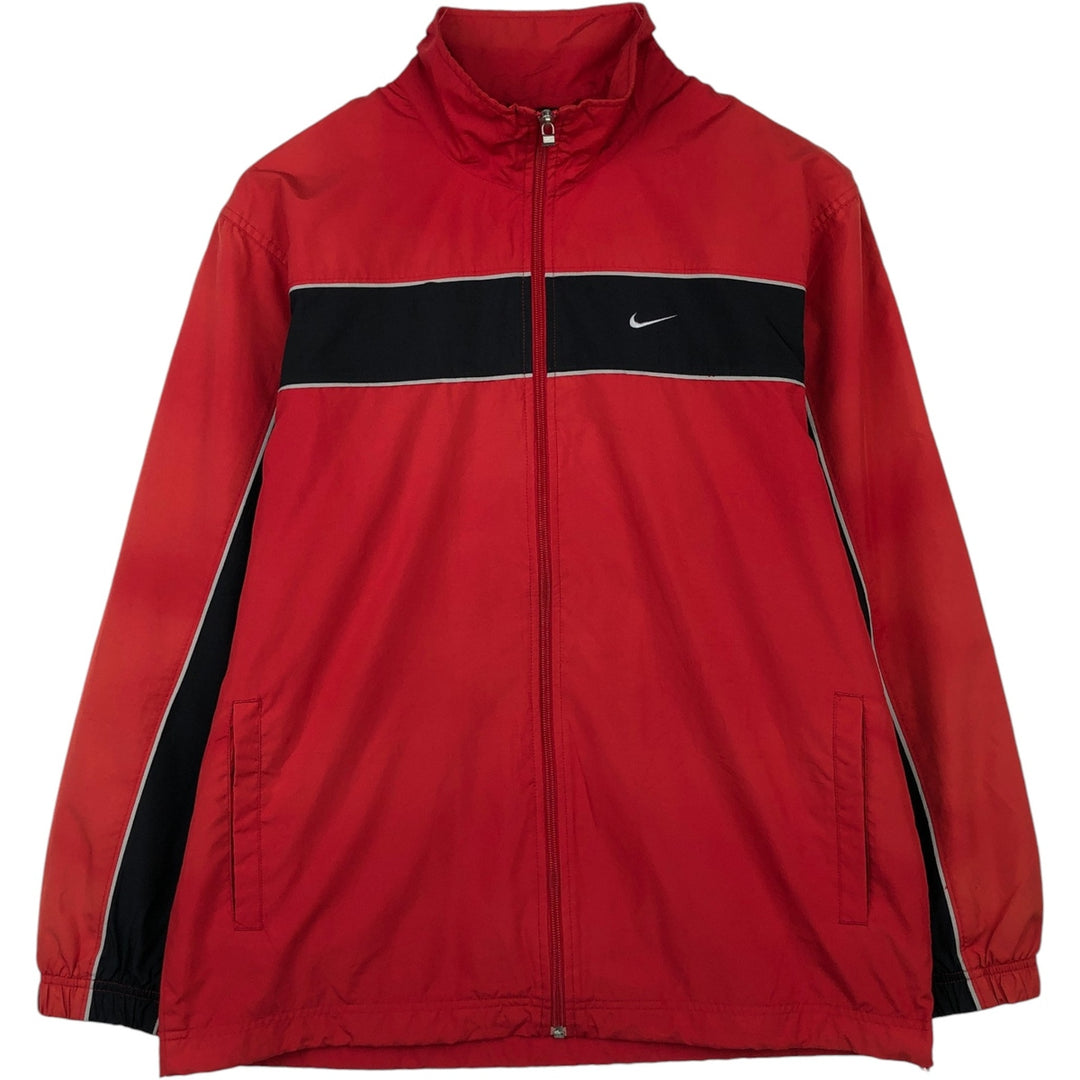 00'S Nike Windbreaker Men's M size polyester red type Vintage Second Hand