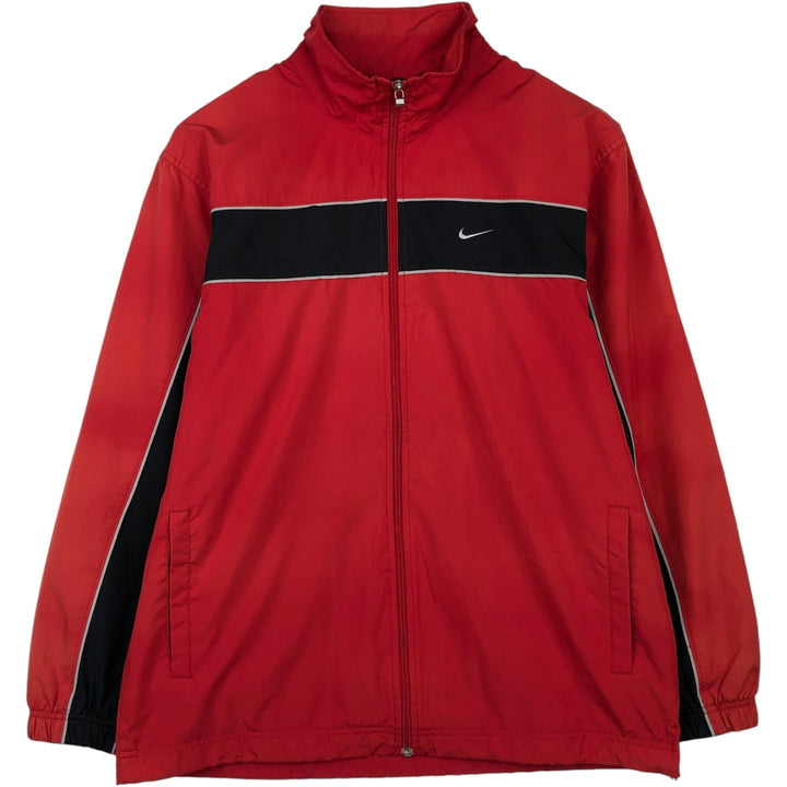 00'S Nike Windbreaker Men's M size polyester red type Vintage Second Hand