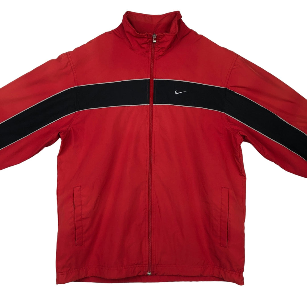 00'S Nike Windbreaker Men's M size polyester red type Vintage Second Hand
