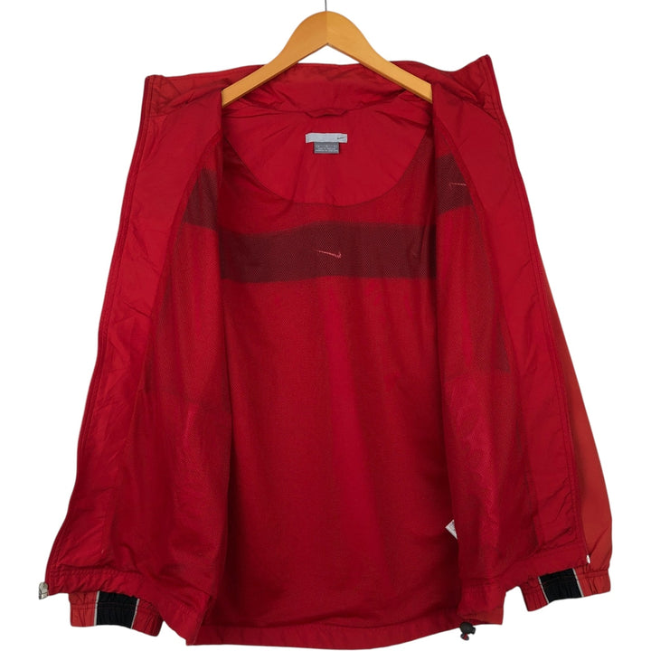 00'S Nike Windbreaker Men's M size polyester red type Vintage Second Hand