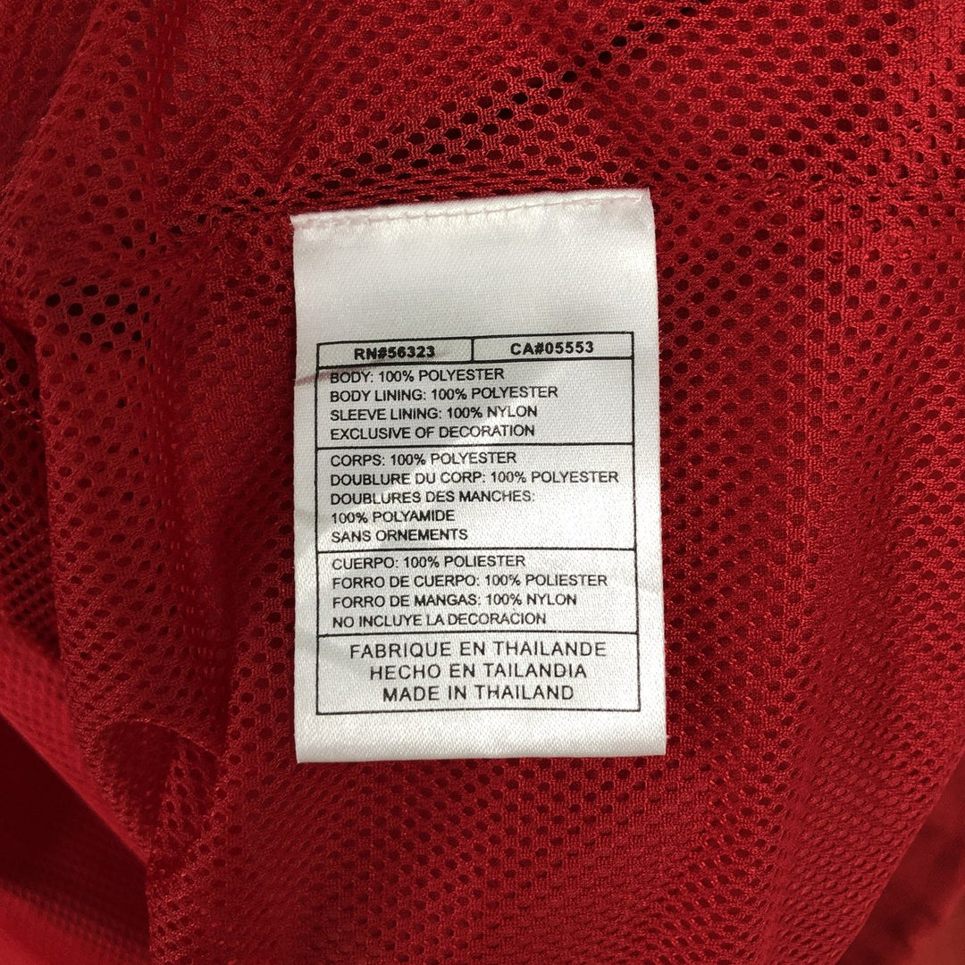 00'S Nike Windbreaker Men's M size polyester red type Vintage Second Hand