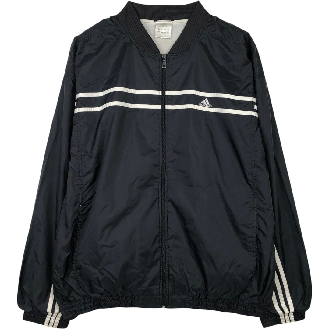 00'S Adidas nylon jacket, men's XL size Nylon black type Vintage Second Hand