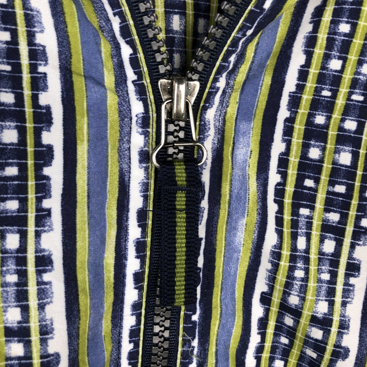 90'S Reebok all-over print windbreaker, men's size XL (approx.) polyester green type yellow green Vintage Second Hand