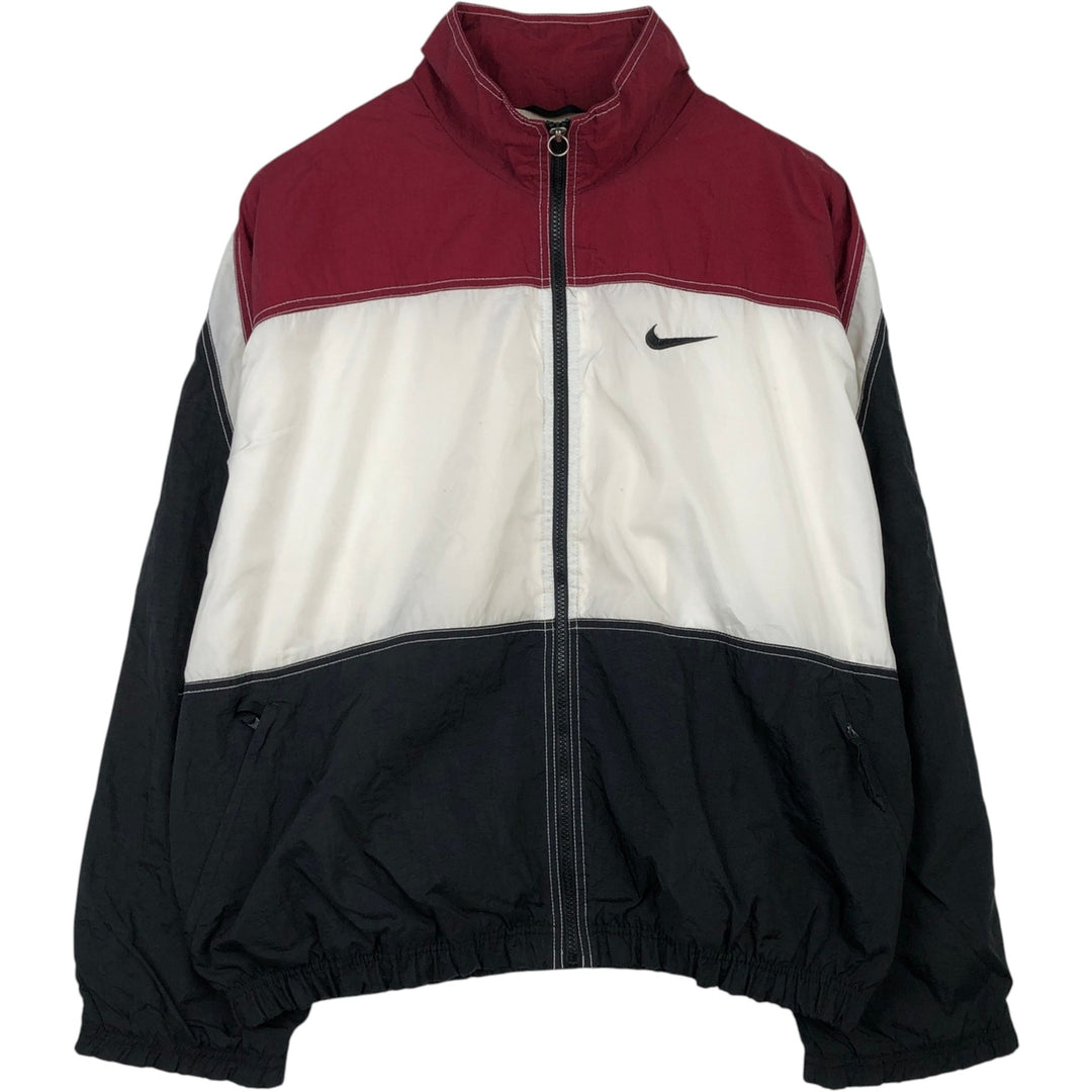 90'S Nike NIKE Nylon Jacket Men's Size L Vintage Nylon white type Vintage Second Hand