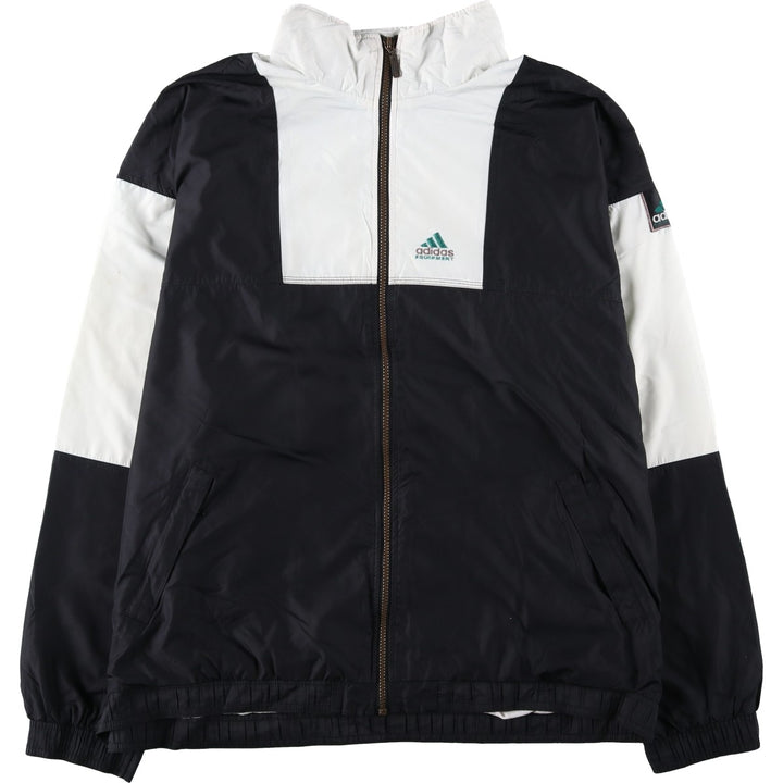 90s-00'S Adidas EQUIPMENT windbreaker, men's size XL (approx.) polyester black type Vintage Second Hand