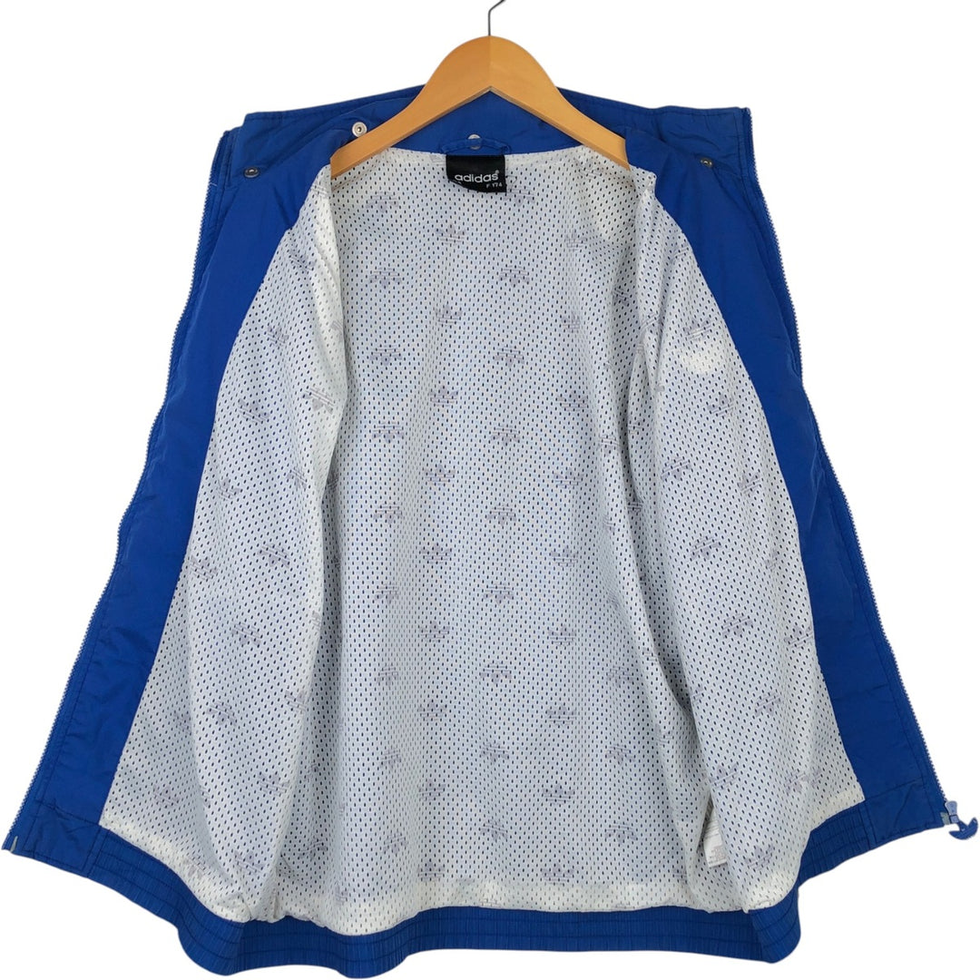 90'S Adidas Windbreaker Men's M Size Vintage polyester blue type Vintage Second Hand