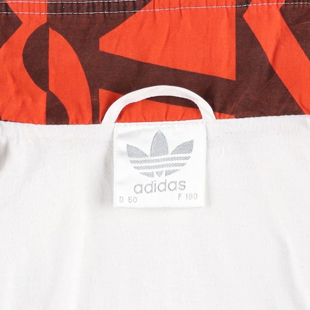 80s-90'S Adidas ATP Tour Crazy Pattern Windbreaker, Men's Size M (approx.), Vintage polyester white type Vintage Second Hand