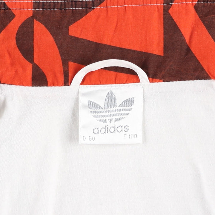 80s-90'S Adidas ATP Tour Crazy Pattern Windbreaker, Men's Size M (approx.), Vintage polyester white type Vintage Second Hand