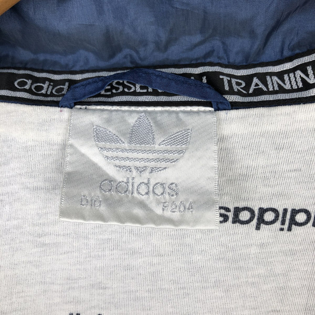 1980'S Adidas windbreaker, men's size XL (approx.), lightweight. polyester blue type Vintage Second Hand