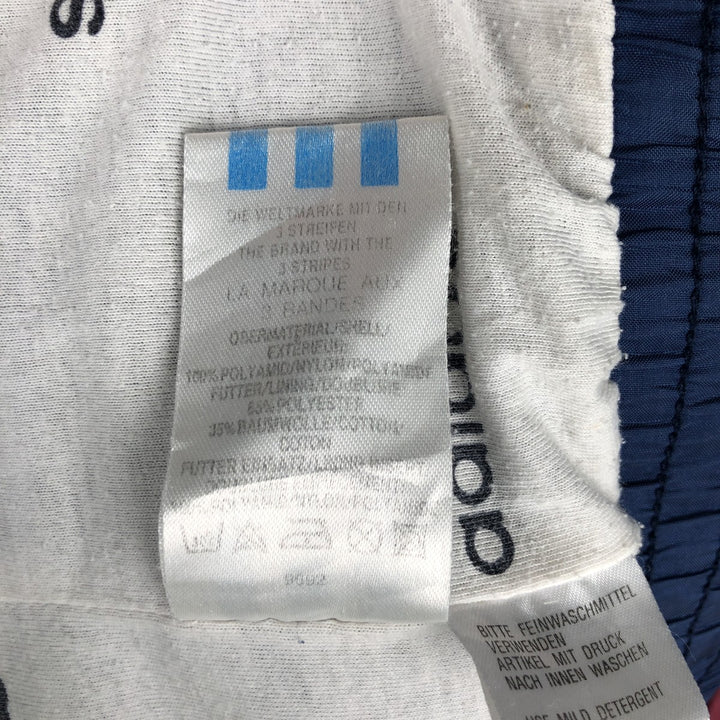 1980'S Adidas windbreaker, men's size XL (approx.), lightweight. polyester blue type Vintage Second Hand