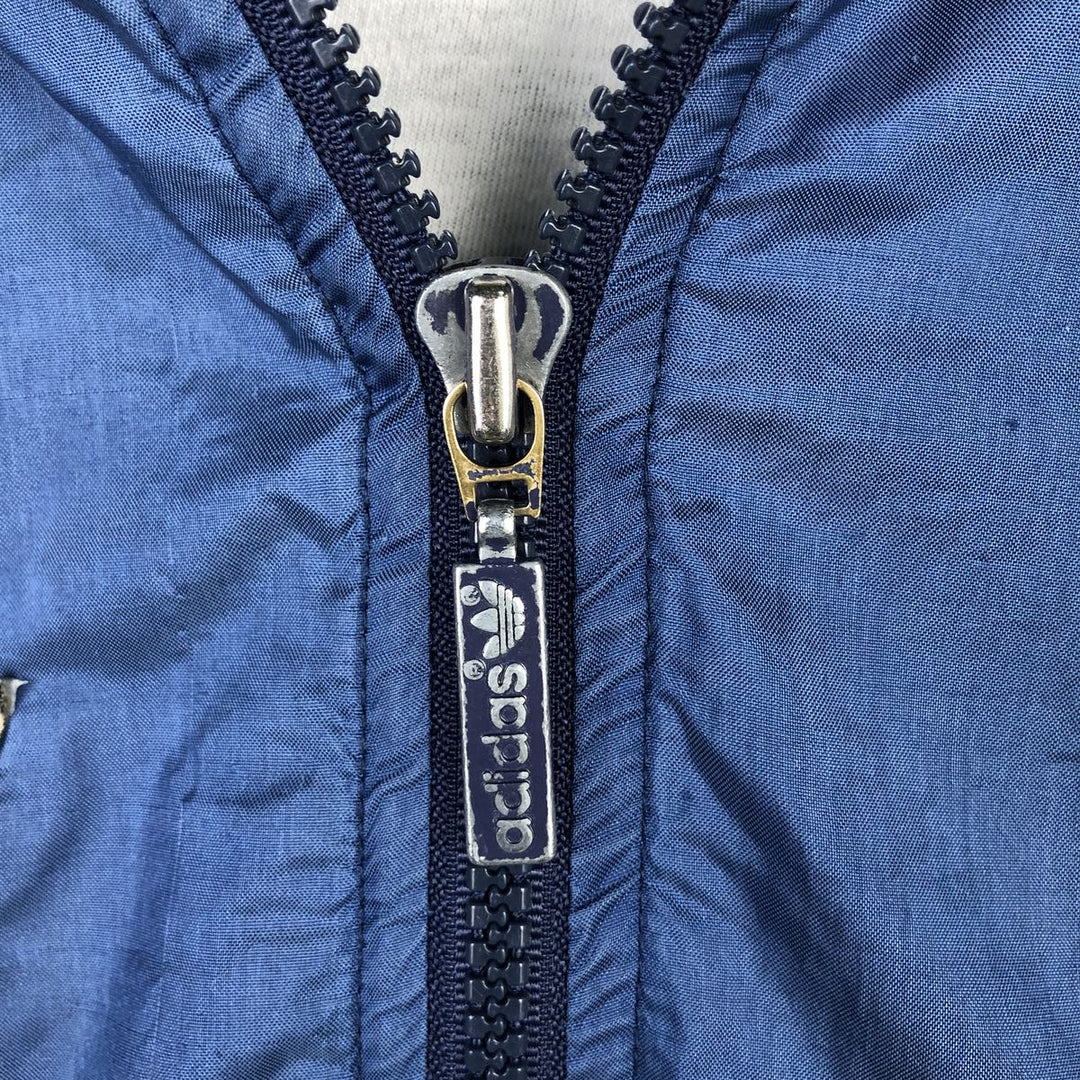 1980'S Adidas windbreaker, men's size XL (approx.), lightweight. polyester blue type Vintage Second Hand