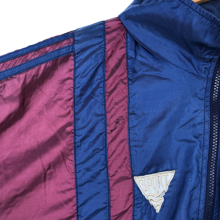 1980'S Adidas windbreaker, men's size XL (approx.), lightweight. polyester blue type Vintage Second Hand