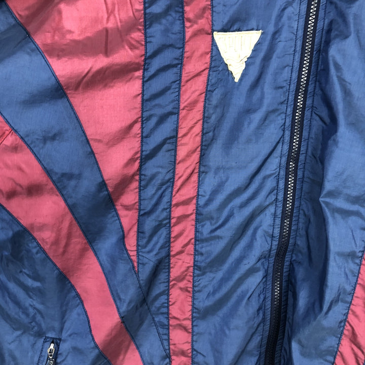1980'S Adidas windbreaker, men's size XL (approx.), lightweight. polyester blue type Vintage Second Hand