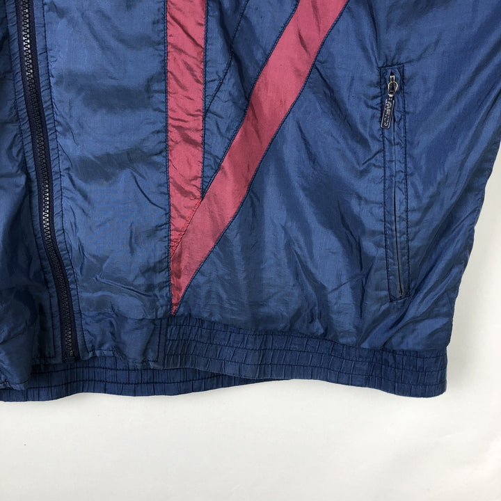 1980'S Adidas windbreaker, men's size XL (approx.), lightweight. polyester blue type Vintage Second Hand