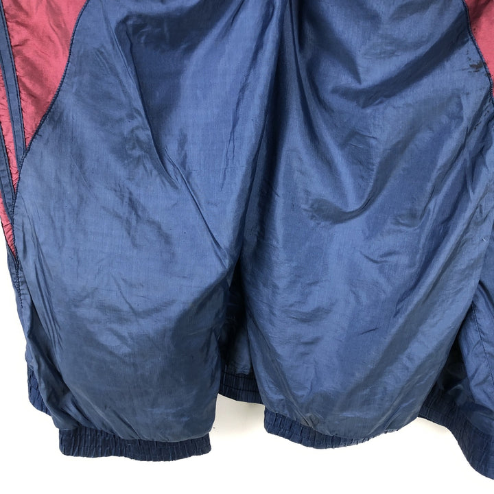 1980'S Adidas windbreaker, men's size XL (approx.), lightweight. polyester blue type Vintage Second Hand