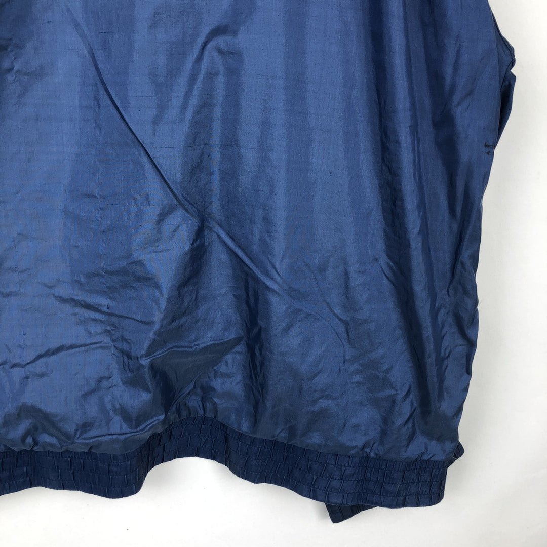1980'S Adidas windbreaker, men's size XL (approx.), lightweight. polyester blue type Vintage Second Hand