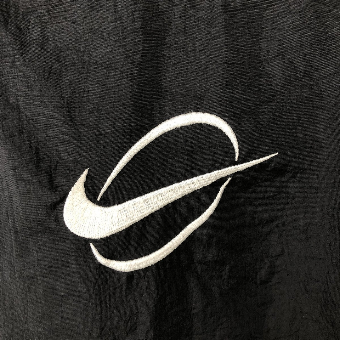 Nike Half-Zip Nylon Hoodie, Men's Size XL (approx.) Nylon white type Vintage Second Hand
