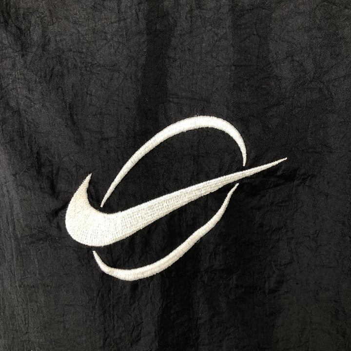 Nike Half-Zip Nylon Hoodie, Men's Size XL (approx.) Nylon white type Vintage Second Hand