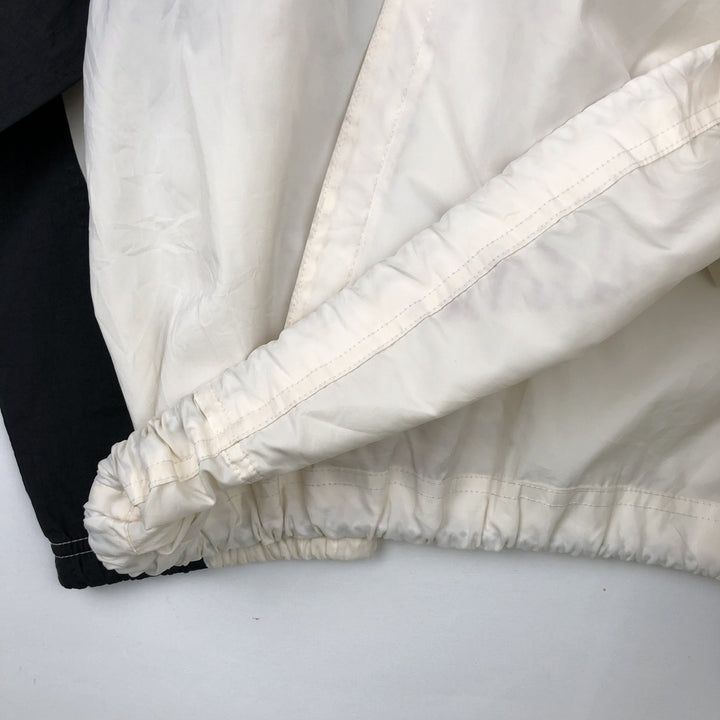Nike Half-Zip Nylon Hoodie, Men's Size XL (approx.) Nylon white type Vintage Second Hand