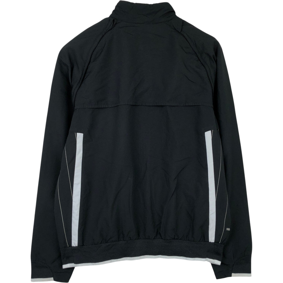 Nike Stripe Pattern Windbreaker, Men's Size M (approx.) polyester black type Vintage Second Hand