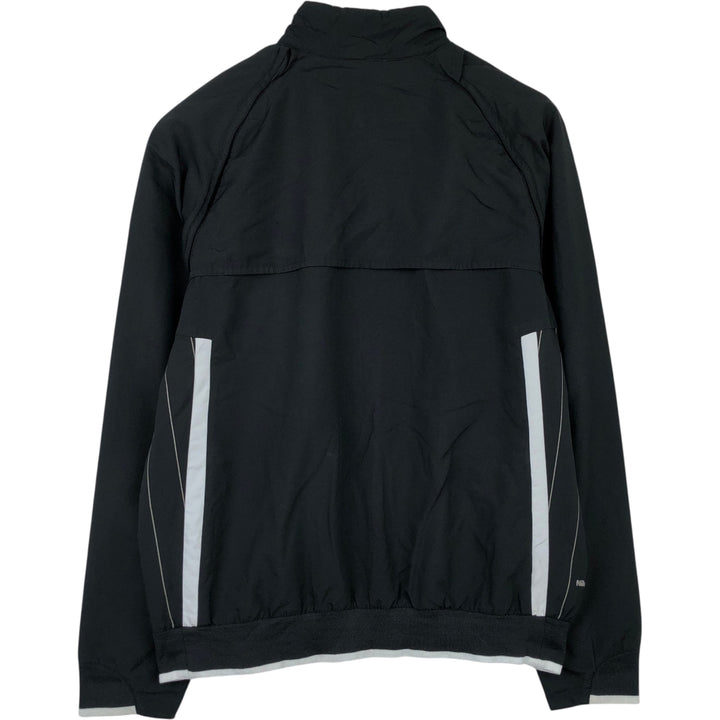 Nike Stripe Pattern Windbreaker, Men's Size M (approx.) polyester black type Vintage Second Hand