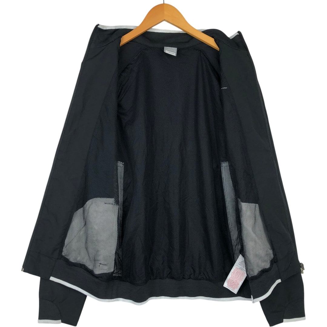 Nike Stripe Pattern Windbreaker, Men's Size M (approx.) polyester black type Vintage Second Hand