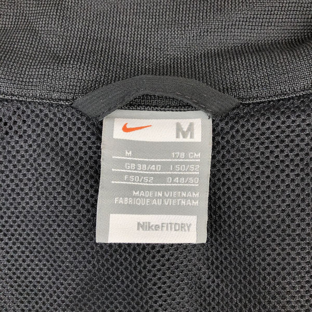 Nike Stripe Pattern Windbreaker, Men's Size M (approx.) polyester black type Vintage Second Hand