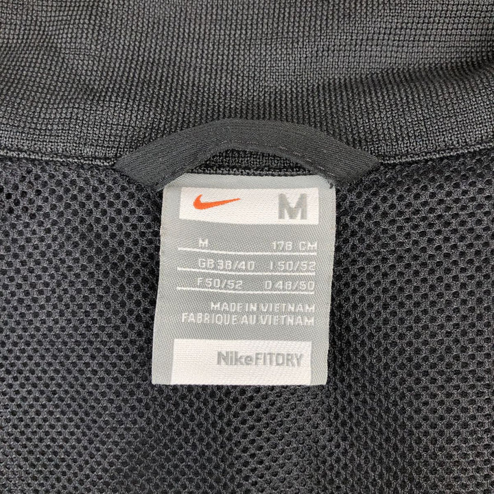 Nike Stripe Pattern Windbreaker, Men's Size M (approx.) polyester black type Vintage Second Hand