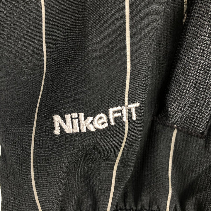 Nike Stripe Pattern Windbreaker, Men's Size M (approx.) polyester black type Vintage Second Hand