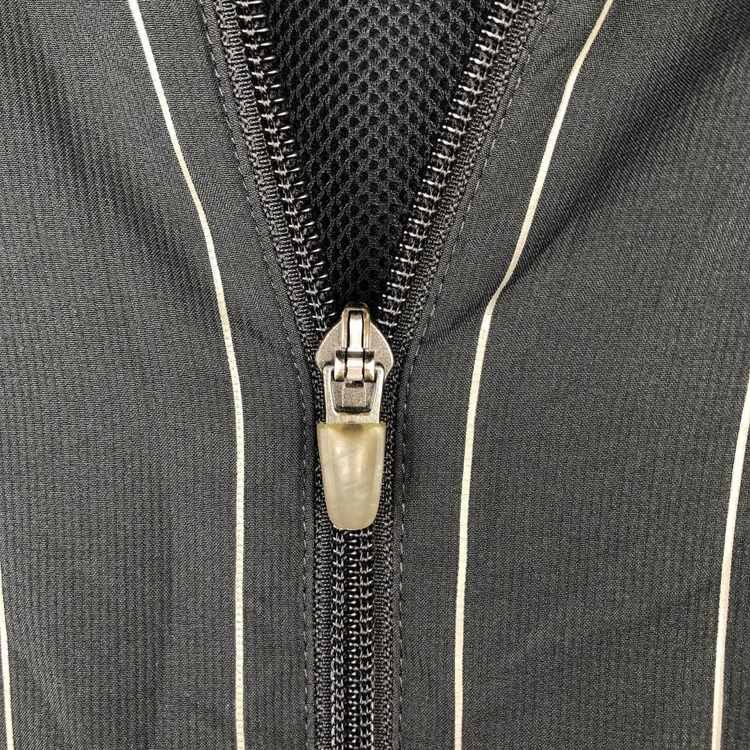 Nike Stripe Pattern Windbreaker, Men's Size M (approx.) polyester black type Vintage Second Hand