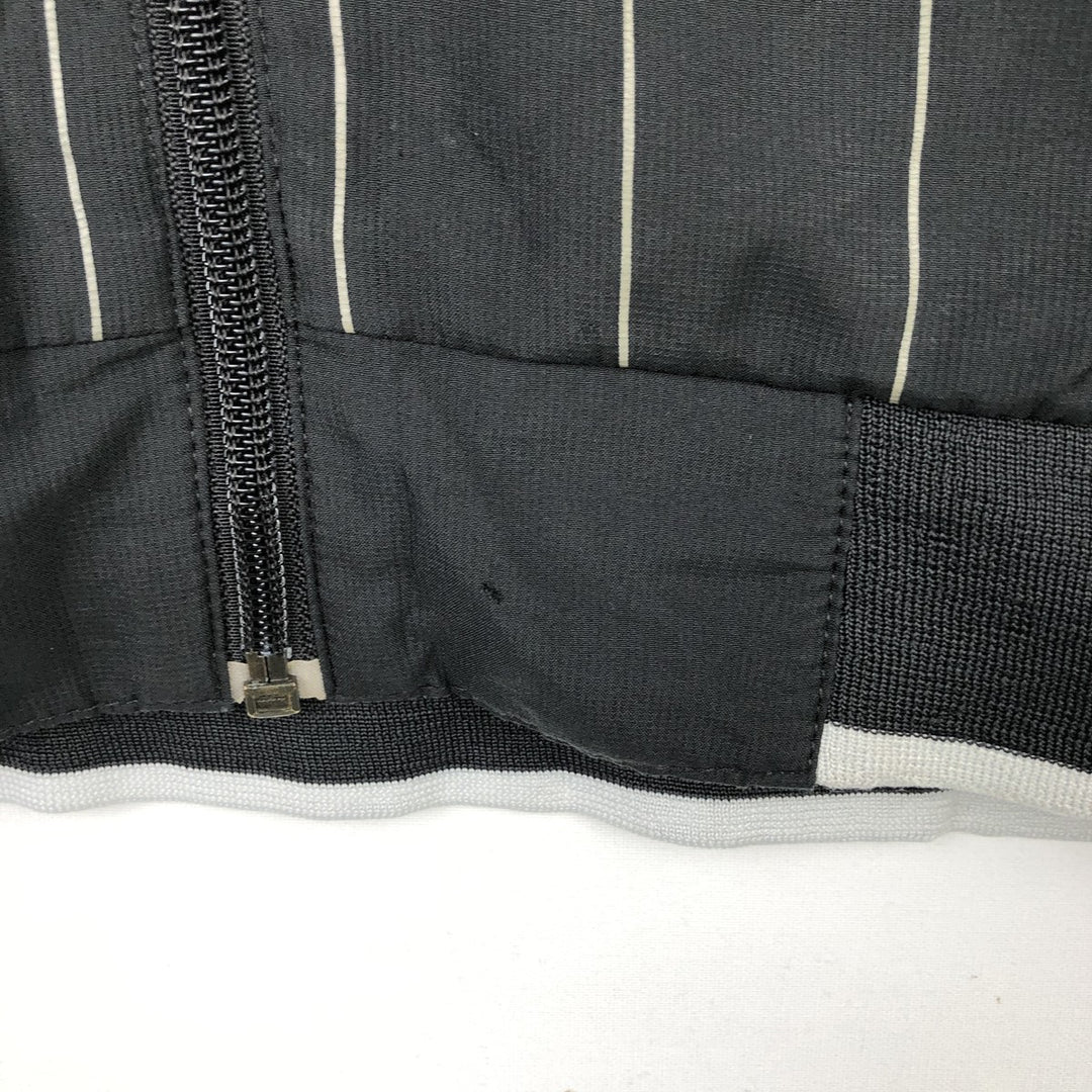 Nike Stripe Pattern Windbreaker, Men's Size M (approx.) polyester black type Vintage Second Hand